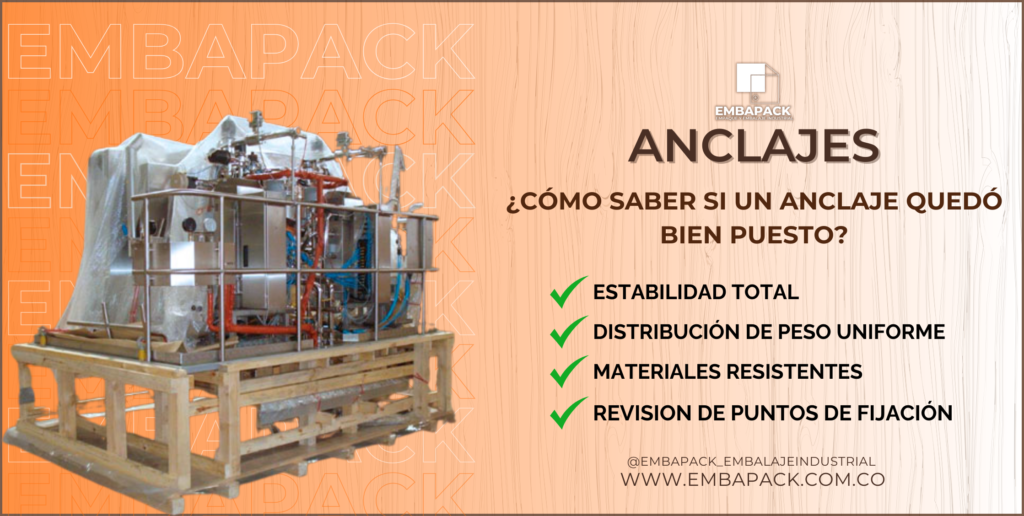 Anclajes para maquinaria pesada